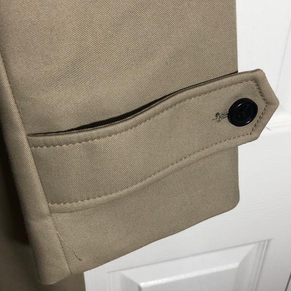 BANANA REPUBLIC Water Repellant Mac Jacket Tan Trench Coat- Large - Picture 5 of 5
